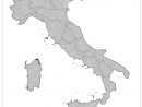 Carte Italie Vierge Numéros Régions, Carte Vierge Des destiné Carte Des Régions Vierge