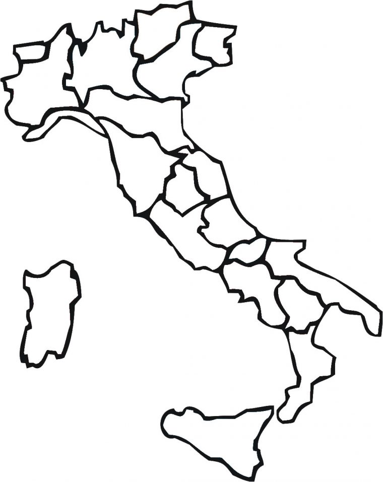 Carte Italie Vierge Régions, Carte Vierge Des Régions De L intérieur Carte Des Régions À Compléter