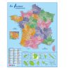 Carte Murale France Administrative Effaçable Bouchut 84X66Cm intérieur Département D Outre Mer Carte