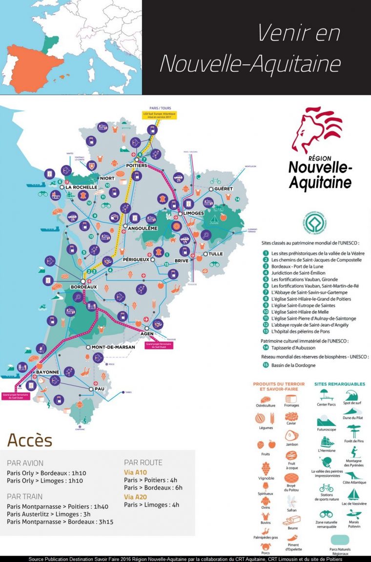 Carte Nouvelle-Aquitaine : Tourisme Et Découverte à Carte Nouvelle Region