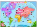Carte-Pays-Monde-Enfant 3 508 × 2 480 Pixels | Pays Du à Carte Du Monde Enfant