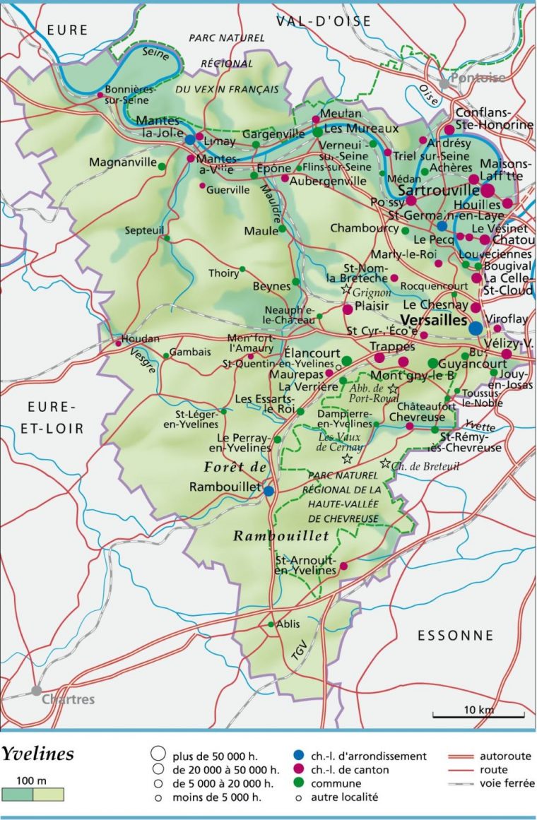 Carte, Plan Et Itinéraire Département Yvelines 78 encequiconcerne Carte Avec Les Departement