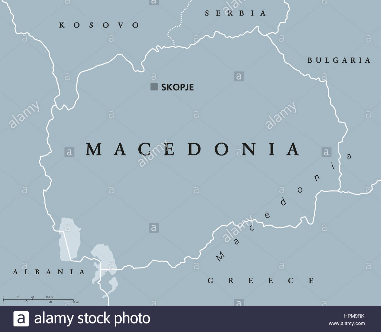 Carte Politique De La Macédoine Avec Capitale Skopje Et Les avec Carte Europe Capitale 