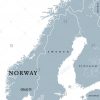 Carte Politique De La Norvège Avec Oslo, Capitale Des concernant Carte De L Europe Avec Capitale