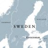Carte Politique De La Suède À Stockholm, Capitale Des pour Carte Europe Pays Capitales