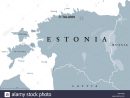 Carte Politique De L'estonie Avec Capitale De L'estonie, Les dedans Pays Et Capitales D Europe