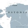 Carte Politique De L'estonie Avec La Capitale Tallinn, Les Frontières  Nationales Et Les Pays Voisins. République D'europe Du Nord, L'un Des Trois  Pays à Carte Capitale Europe