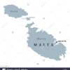 Carte Politique De Malte Avec Capitale De La Valette pour Carte Capitale Europe