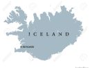Carte Politique Islande Capitale Reykjavik. République Et Pays Insulaire  Nordique En Europe Et L'océan Atlantique Nord. Illustration Gris Avec avec Europe Carte Capitale