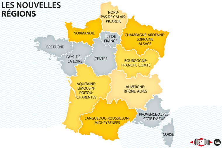 Carte Régions De France 2016 À Compléter à Carte Des Régions À Compléter