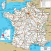 Carte Reseau Routier dedans Carte De France Avec Les Départements