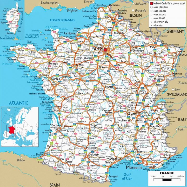 Carte Reseau Routier dedans Carte De France Avec Les Villes