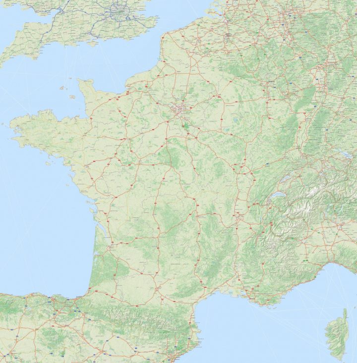 Carte Routière En Haute Résolution à Carte De France Imprimable Gratuite