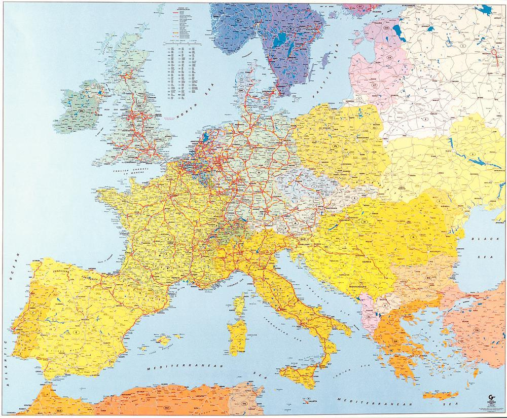 Carte Souple Murale Europe : Cartes Geographiques Tva 5.5 pour Carte Géographique Europe