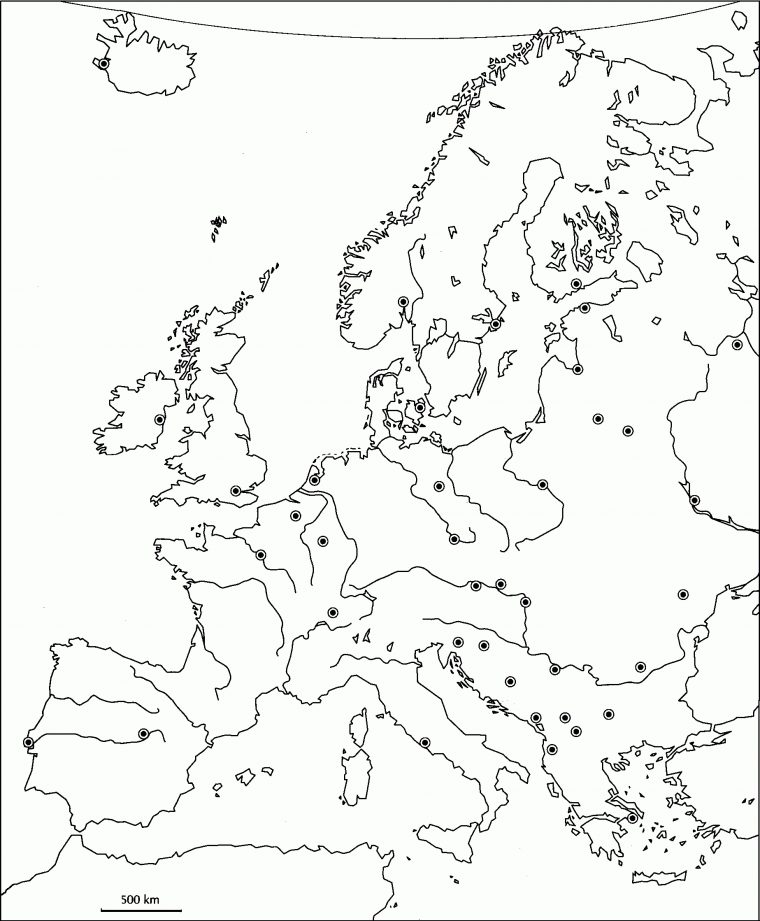 Cartes à Carte De L Europe Vierge