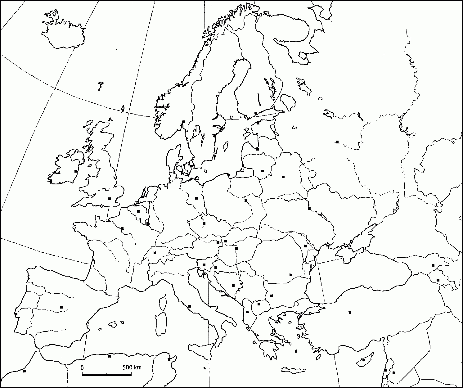 Cartes avec Carte De L Europe À Imprimer