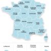 Cartes De France : Cartes Des Régions, Départements Et encequiconcerne Carte Des Régions Et Départements De France À Imprimer