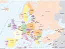 Cartes De L'europe Et Rmations Sur Le Continent Européen à Carte D Europe À Imprimer