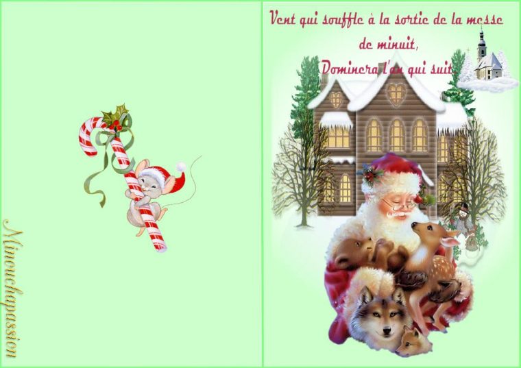 Cartes De Noël À Imprimer – Bienvenue Chez Minouchapassion dedans Carte Joyeux Noel À Imprimer