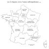 Cartes Des Régions De La France Métropolitaine - 2016 à Carte Département Vierge