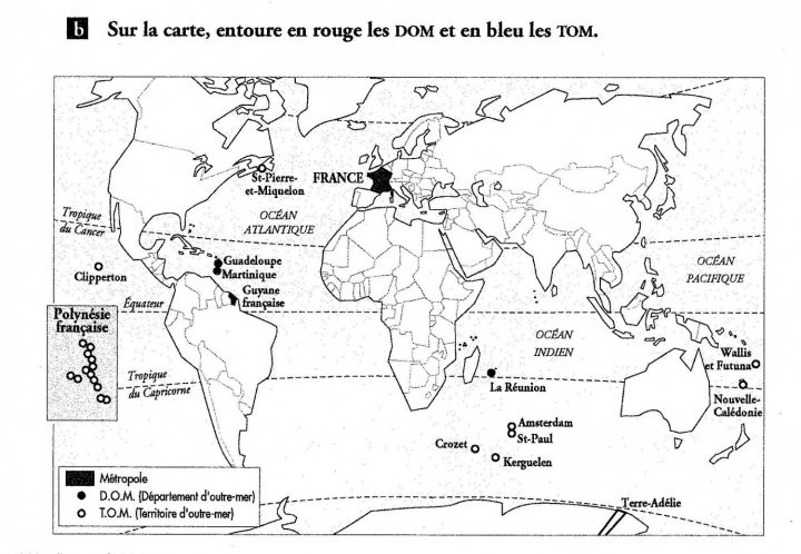 Cartes Dom Tom – Une Année En Cm1 Cm2 encequiconcerne Carte France D Outre Mer