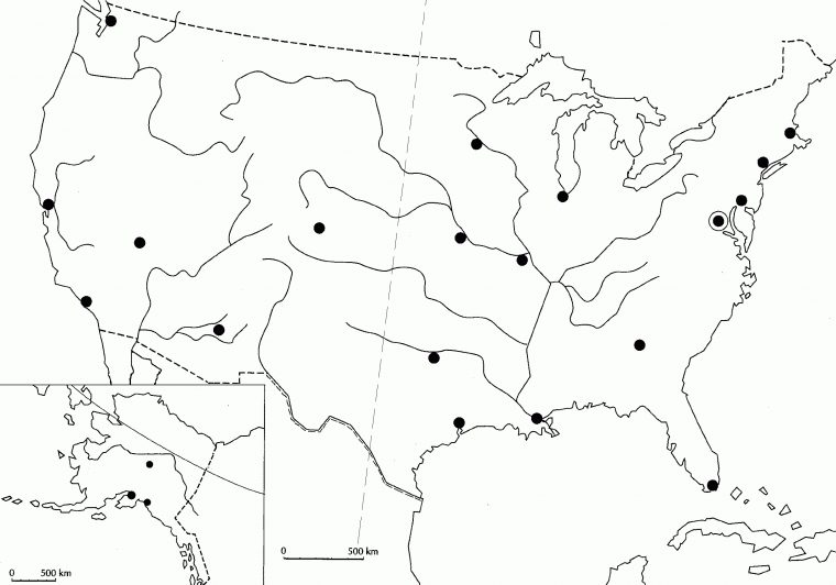 Cartes encequiconcerne Carte Des Etats Unis À Imprimer