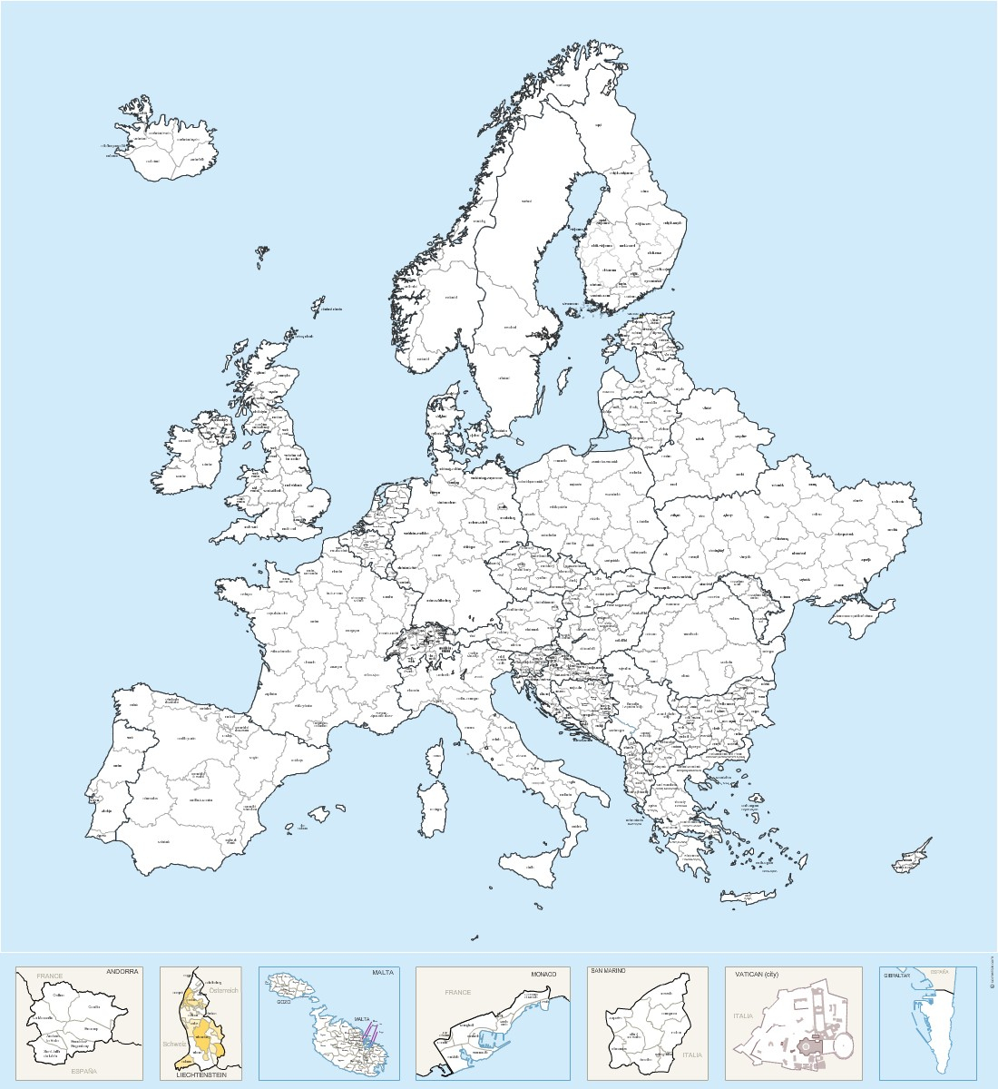 Cartes Europe tout Carte Pays D Europe