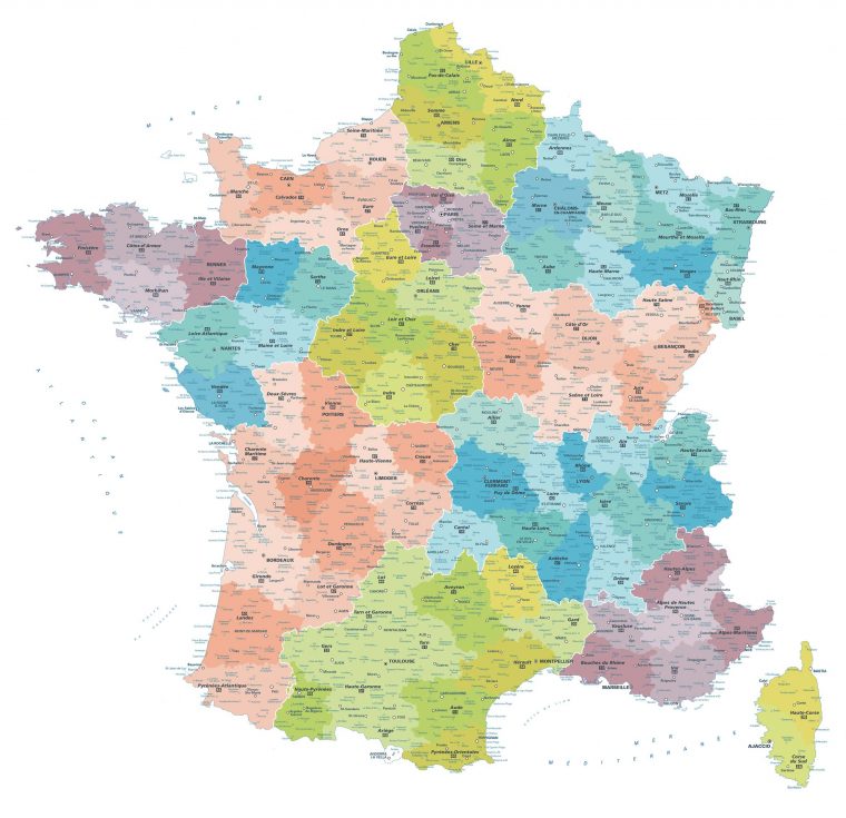 Cartes Géographiques – Tous Les Fournisseurs – Carte De concernant Carte De France Grand Format