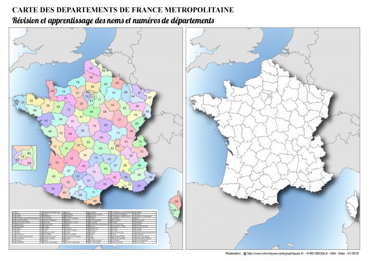 Cartes Muettes De La France À Imprimer – Chroniques à Carte De La France Vierge