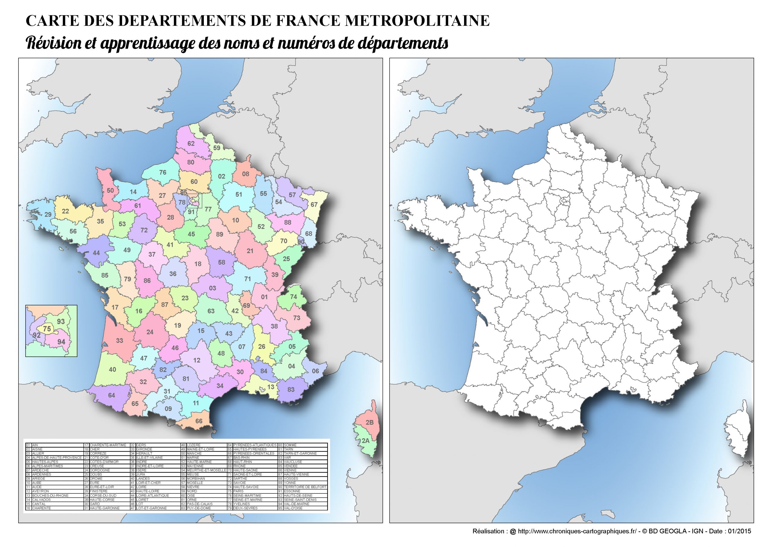 Cartes Muettes De La France À Imprimer - Chroniques à Carte Département Vierge