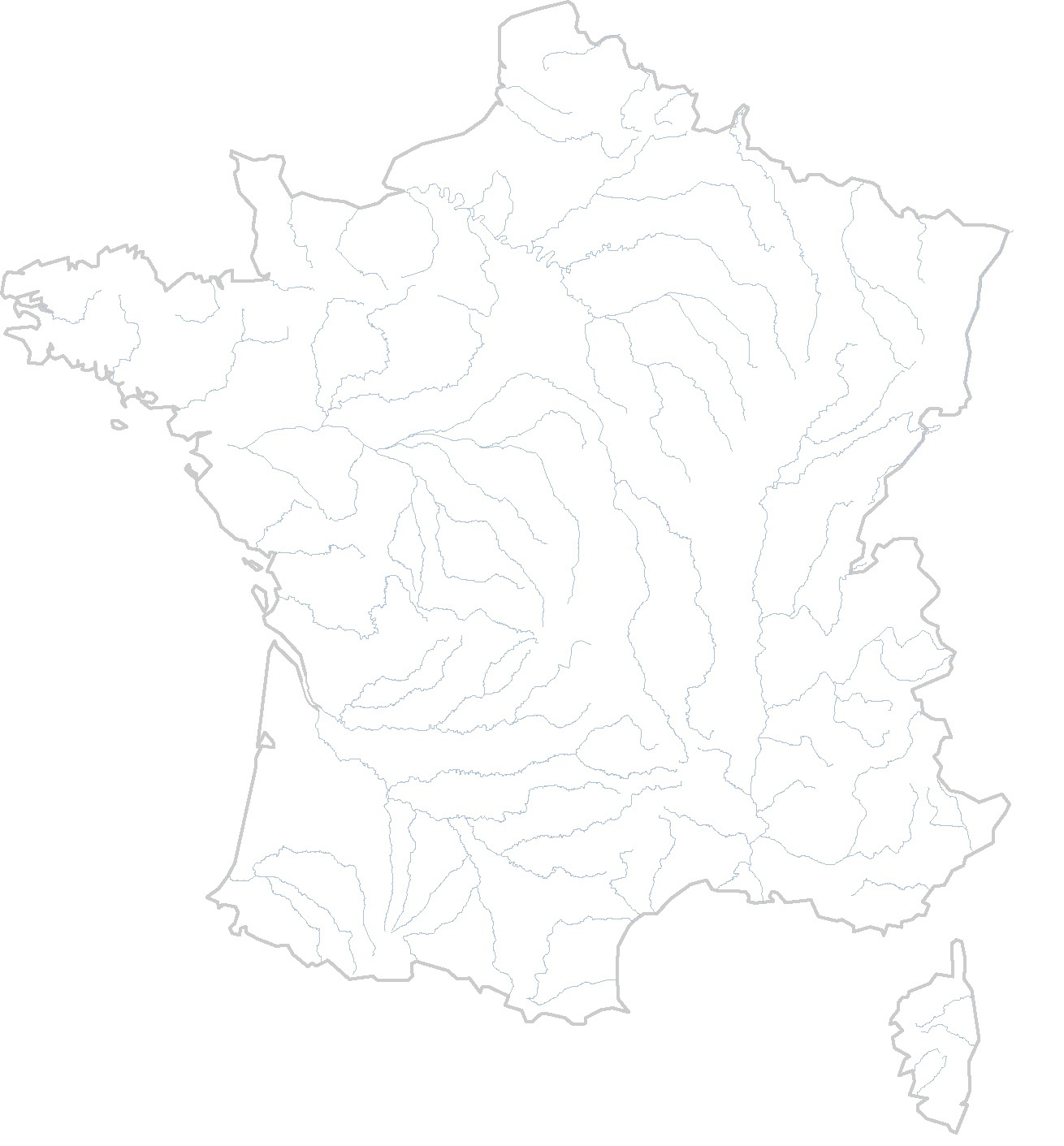 Cartes Muettes De La France À Imprimer - Chroniques pour Carte De France Imprimable 