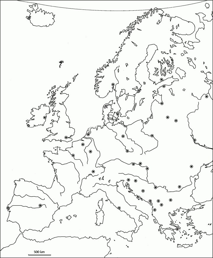 Carte De L Europe Vierge À Imprimer - PrimaNYC.com