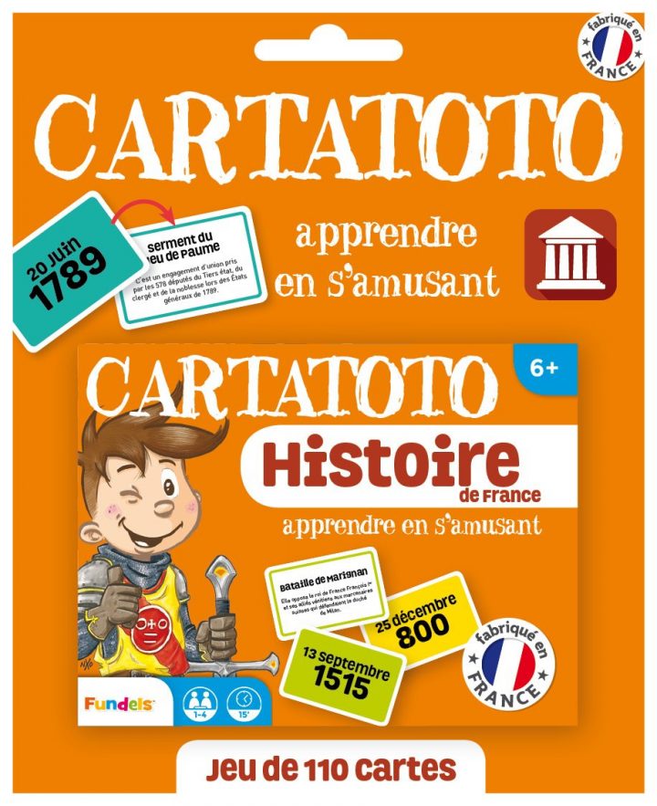 Carto – Histoire De France – Jeu De Cartes Educatif pour Jeu Carte De France