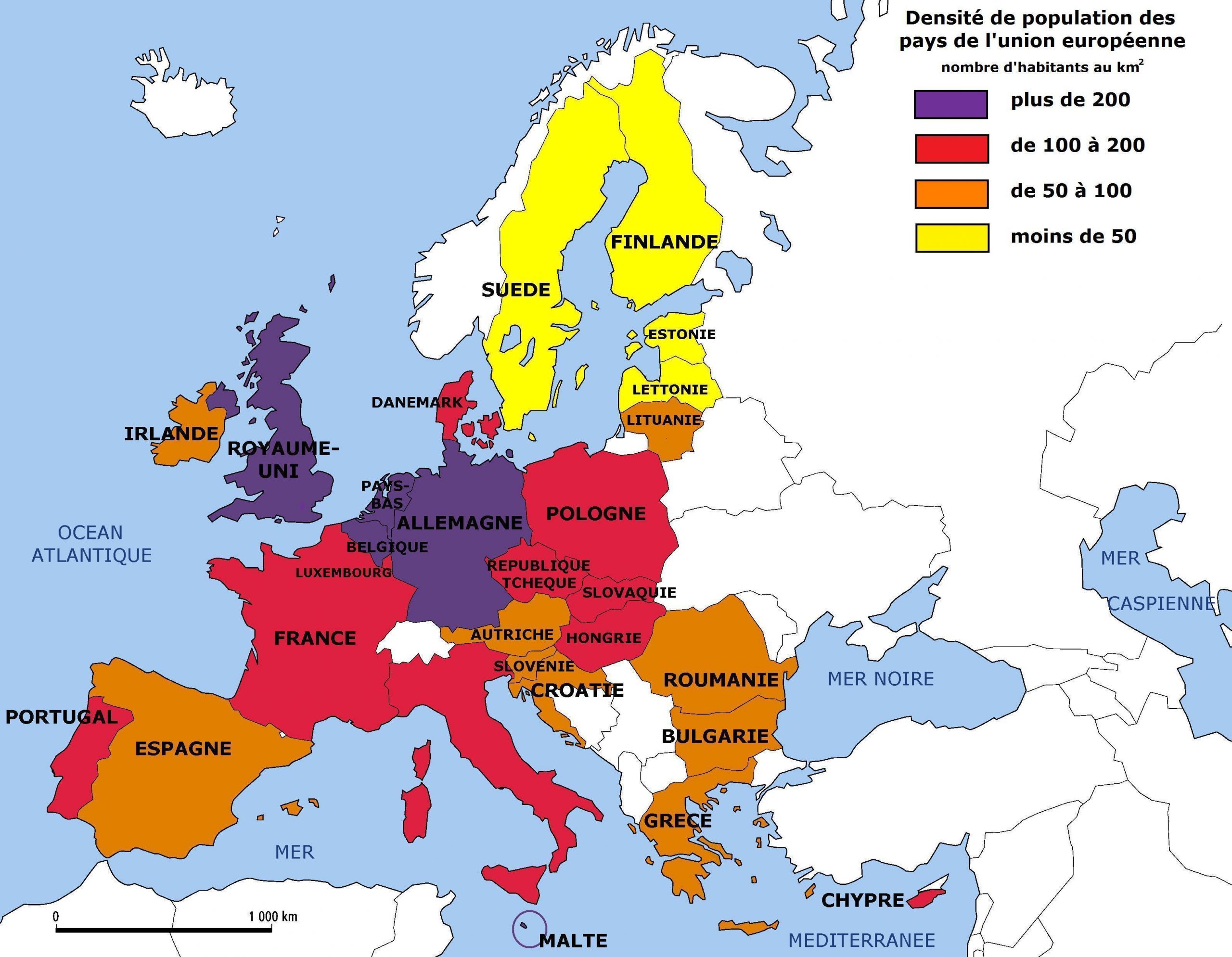 Cartograf.fr : Carte Europe : Page 8 pour Carte Pays Union Européenne 