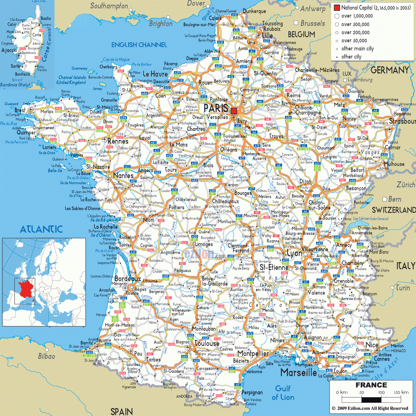 Cartograf.fr : Carte France : Page 3 encequiconcerne Carte De France Avec Département 