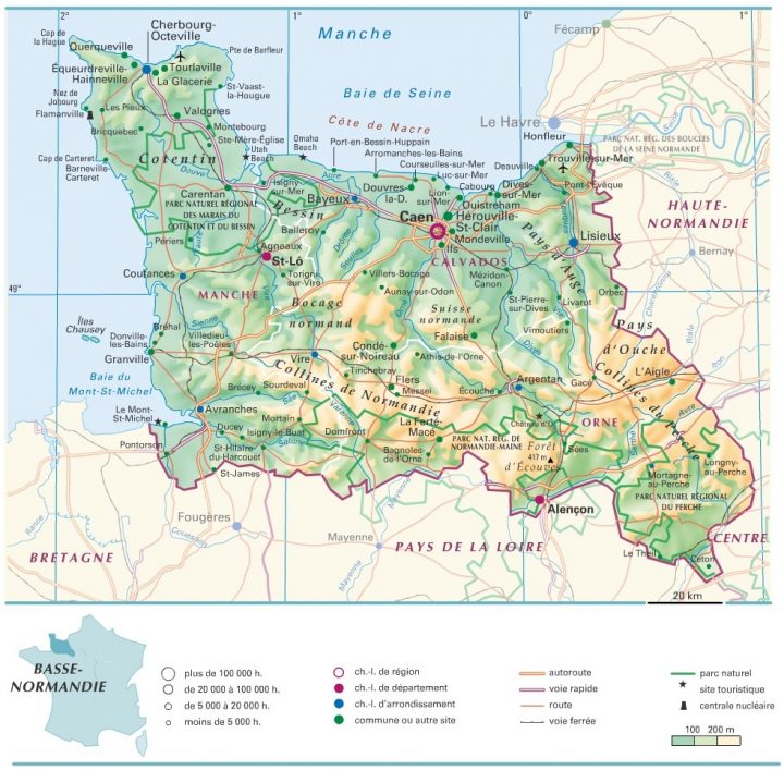 Cartograf.fr : Les Régions De France : La Basse-Normandie serapportantà Carte De La France Avec Ville