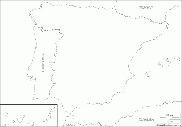 Cartograf.fr : L'espagne : Page 2 dedans Carte Des Régions À Compléter