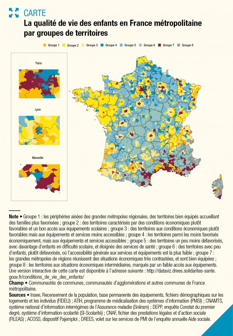 Cartographie De La Qualité De Vie Des Enfants En France destiné Carte De France Pour Enfant