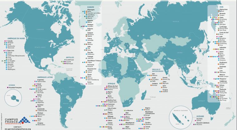 Cartographie De La Recherche Française | Campus France destiné Carte De France Grande Ville