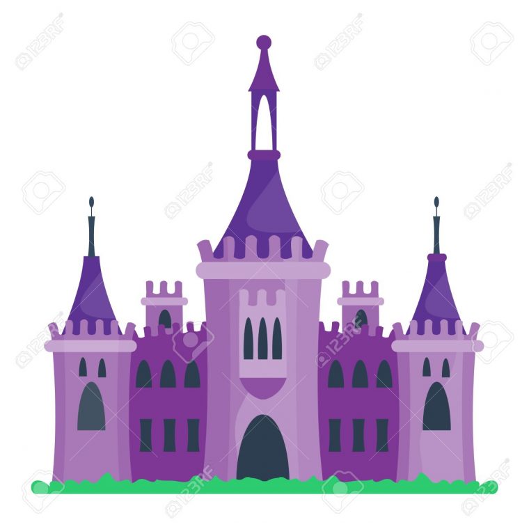 Cartoon Fairy Tour Du Château De Conte Icône. Mignon Architecture De  Château De Bande Dessinée. Vector Illustration Maison Fantastique Conte De  Fées pour Dessin Chateau Princesse