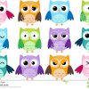 Cartoon Owls Stock Vector. Illustration Of Animal à Hibou Dessin Couleur