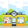 Cartoon Pet Shop Building. Vector concernant Dessin De Petshop