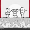 Cartoon Theater Show Clapping Hands — Stock Vector © Nlshop pour Dessin Theatre