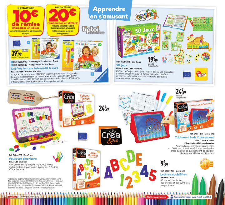 Catalogue Noël 2019 – Jouéclub! encequiconcerne Jeu Interactif 3 Ans