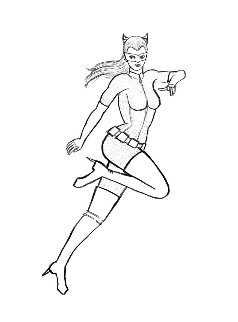 Catwoman #23 (Super-Héros) – Coloriages À Imprimer dedans Masque De Catwoman A Imprimer 