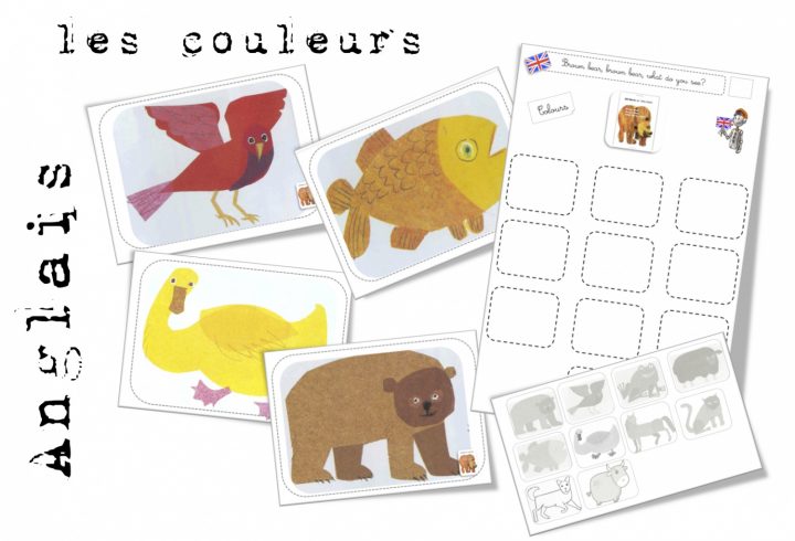 Ce1- Anglais : Brown Bear. Les Noms Et Les Couleurs | Bout tout Apprendre Le Nom Des Animaux