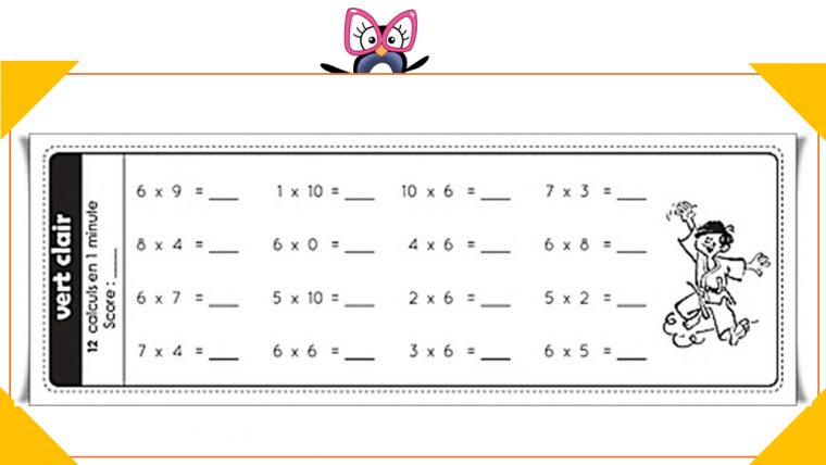 Ceintures De Tables De Multiplications (V3) – Charivari À L intérieur Exercices De Maths Cm1 À Imprimer Gratuit