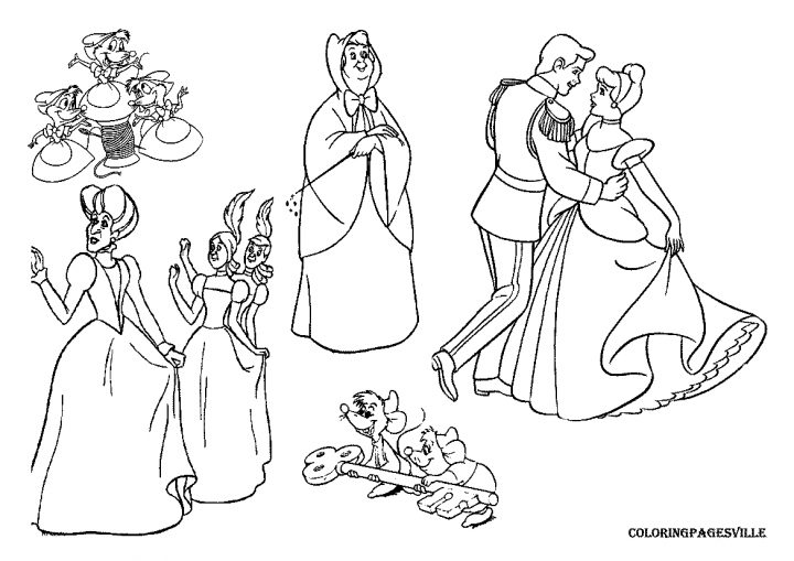 Cendrillon #214 (Films D'animation) – Coloriages À Imprimer concernant Cendrillon Dessin A Imprimer