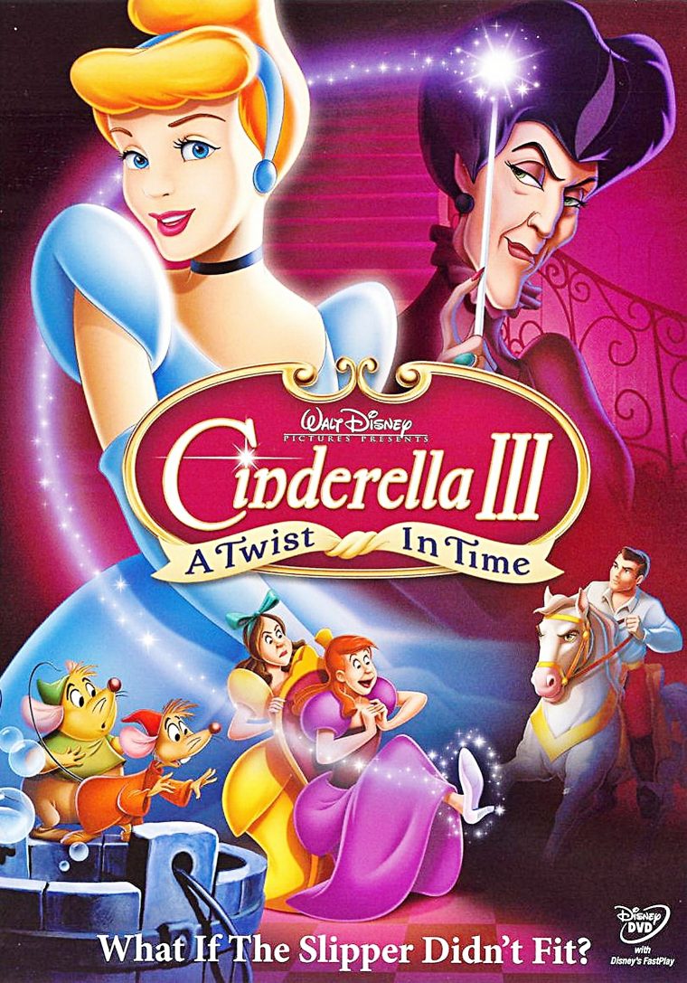 Cendrillon 3 – A Twist In Time Dvd Cover – Personnages De à Cendrillon 3 Disney