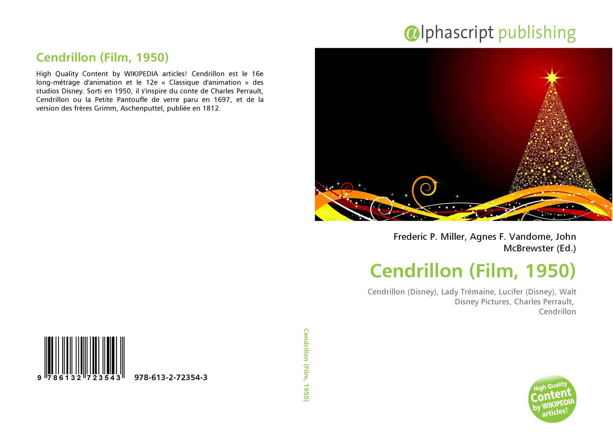 Cendrillon (Film, 1950), 978-613-2-72354-3, 6132723544 destiné Cendrillon 3 Disney